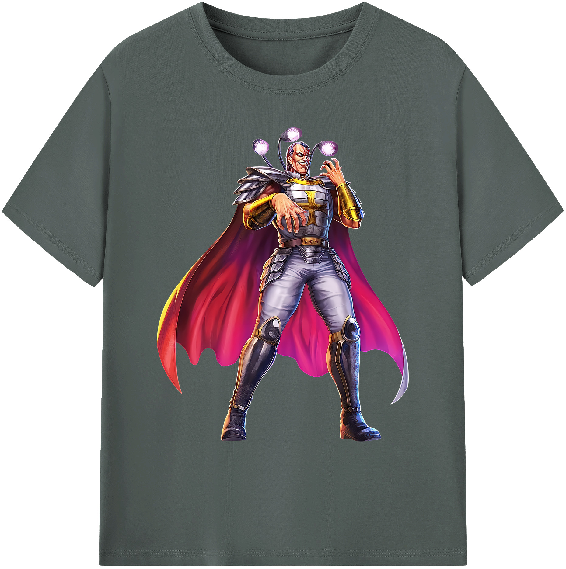 （画像用） 北斗の拳 Fist of the North Star 綿100％ メンズ半袖Tシャツ｜肌触りやわらか＆通気性